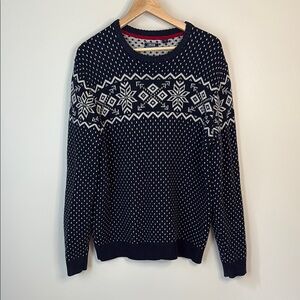 Vintage Inspired Izod Sweater with Nordic Patterns